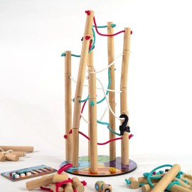 Nekojima - Build The Power Grid but Don\'t Knock it Down! | Family Game for Kids and Adults for Ages 8 and up | Stacking and Weaving Dexterity Game | 1 to 5+ Players | 15 Minutes