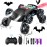 Terucle 8WD Remote Control Car, 2.4Ghz RC Cars with Spray & Cool Light, Kids Toys Electroplating Process Transform Drift Climbing Car, Boys Toys for Age 4-6 7 8-13 Year Old (Black)