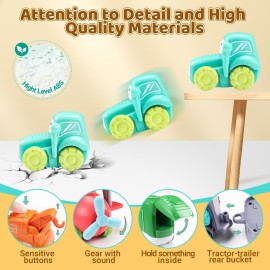 FunMission Baby Boy Toys, Baby Toy Cars 7 Pack, Toys for Boys Aged 18 Months +, Toddler Toys Age 2-3, 7 Toy Cars with Storage Bag, Trucks for Toddlers, Presents for Kids