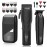 QREEYX Hair Clippers for Men Professional, 7500Rpm Beard Trimmer, IPX6 Waterproof Electric Shavers 3 in 1 Hair Cutting Kit for Men, Cordless Barber Clipper Set with LED Display for Mens Gifts