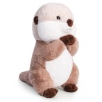 Riuhot Cute Otter Stuffed Animals Soft Sea Otter Plushie Toy 15.7 Christmas Birthday Party Plush Gift for Kids Children Girls Boys
