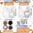 JellyArch 36 Pcs DIY Therian Mask Kit Bulk 30 Blank Animal Mask with Faux Fur Eye Mesh for Gear Therian Stuff(Cat, Fox)