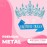 Papoopy Birthday Tiara Crown with Sash for Women, Headband Hair Accessories for Wedding Party Costume (A-Blue)