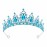 Papoopy Tiara Crown for Women, Headband Hair Accessories for Birthday Wedding Party Costume (C-Blue)