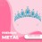 Papoopy Tiara Crown for Women, Headband Hair Accessories for Birthday Wedding Party Costume (C-Blue)