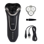 Remington R5 Style Series Rotary Shaver for Men, Smooth Glide for Sensitive Skin Comfort, Waterproof Rechargeable Electric Razor with Graphite Coating and Contour Technology