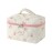 uekeboag Large Travel Quilted Makeup Bag for Women, Floral Cotton Cosmetic Bag, Coquette Aesthetic Floral Toiletry Organizer Bag(08Little Pink Bow