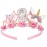SuPoo 2nd Birthday Headband - Flower Crown for Girls Princess Tiara - Cute 2 Year Old Birthday Party Decorations Accessory