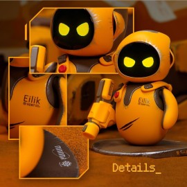 ENERGIZE LAB Eilik DQ - Touch Interactive Toys, Cute Robot Pets with Abundant Emotions. Idle Animations&Exclusive Mini-Games, Unique Gift for Girls & Boys. Support Update.(Special Version)