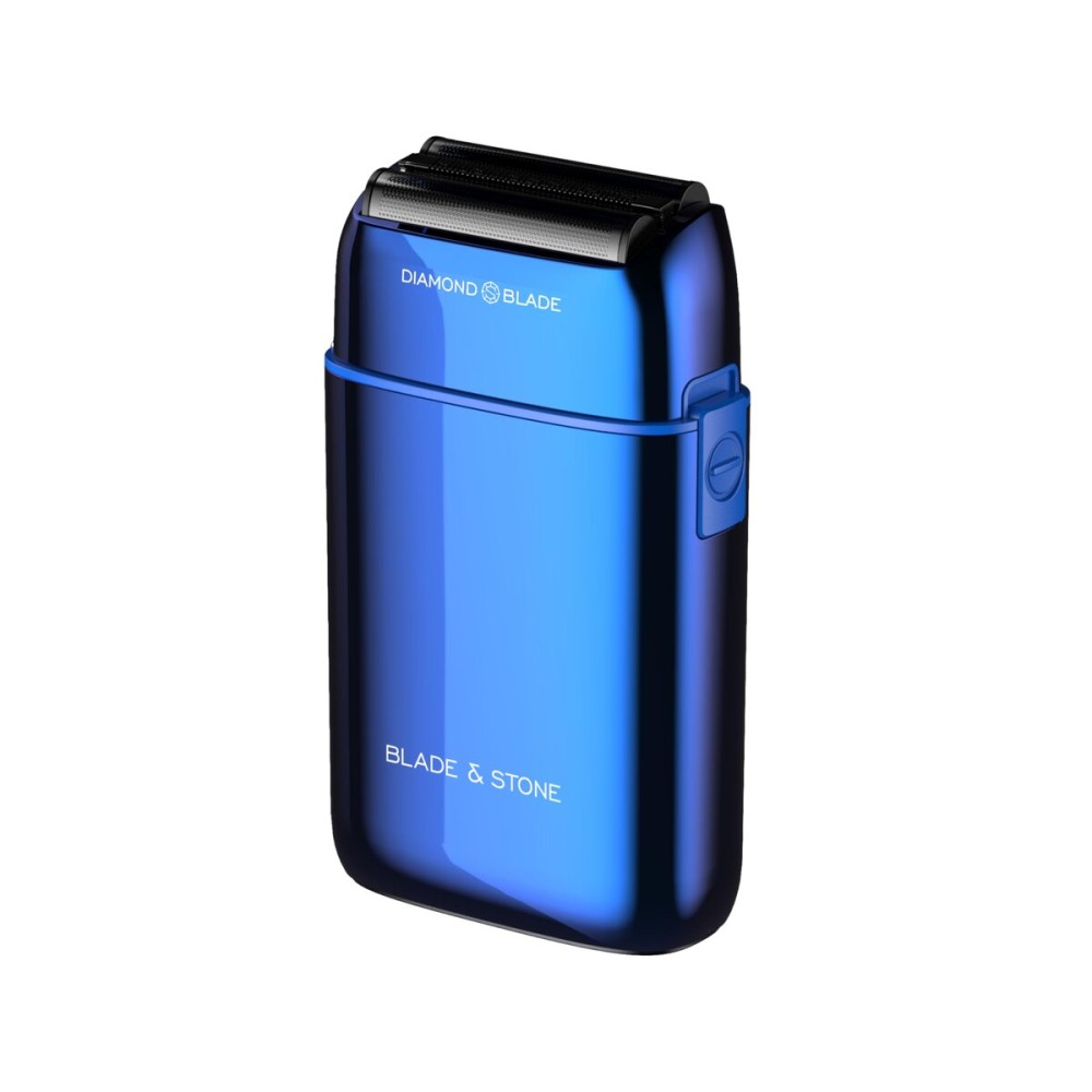 Blade & Stone PS501 Foil Shaver | Graphene-X Blade | Professional Foil Shaver for Men | 8000 RPM Durable Motor, All-Metal, Cordless Barber Shaver - Big Blue