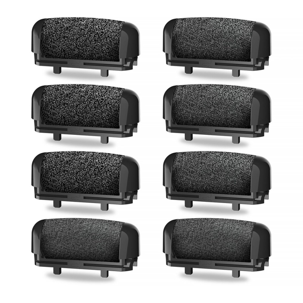 AdamPark Callus Removers 8 Pack Replacement Rollers Heads for Electric Feet File Pedicure Tools, Pedicure Kit Refill Rollers 3 Extra Coarse, 3 Regular Coarse, 2 Fine Coarse Refill Rollers