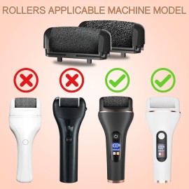 AdamPark Callus Removers 8 Pack Replacement Rollers Heads for Electric Feet File Pedicure Tools, Pedicure Kit Refill Rollers 3 Extra Coarse, 3 Regular Coarse, 2 Fine Coarse Refill Rollers