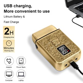 GEC Shavers for Bald Men, Foil Shaver with 3 Adjustable Speeds, Rechargeable Shaver Trimmer with LED Display for Face Barber Supplies Beard Trimmer, Gifts for Men