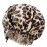 Satin Silk Bonnet for Curly Hair Bonnet Braid Bonnet for Sleeping Bonnets for Women Large Double-Layer Adjustable(Leopard)