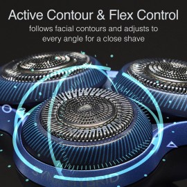 Remington Limitless X7 Shaver for Men, Titanium Blades and Power Sense Technology, Advanced Performance Foil Rotary Electric Shaver with PivotBall for Sensitive Skin Comfort, 100% Waterproof.