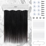 IDN BEAUTY Hair Extension Holder Stand for Styling, 4 Installation Modes With Tool, White Hair Extension Holder Designed to Securely Hold Your Extensions for Washing, Styling, Packing and Storing