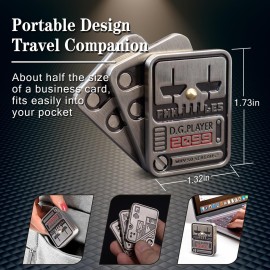 Fidget Toys Adults, Metal EDC Fidget Slider, Poker Fidget Magnetic Toys for Anxiety, Relieve Stress, Focus, Find Inspiration, Portable Design