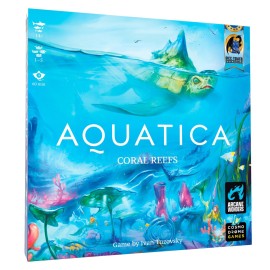 Arcane Wonders Aquatica Coral Reef Expansion Board Card Game - New Underwater Creatures Encounters - 1 to 5 Players Ages 14+ 60 Minutes - Enhance Your Aquatica Experience