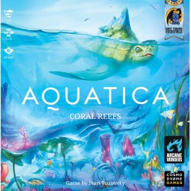 Arcane Wonders Aquatica Coral Reef Expansion Board Card Game - New Underwater Creatures Encounters - 1 to 5 Players Ages 14+ 60 Minutes - Enhance Your Aquatica Experience