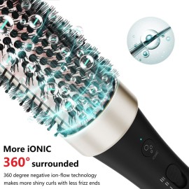 Ionic Thermal Brush Curling Iron Brush Heat Hair Curling Brush with Ceramic Tourmaline Hair Styler 1.5 Inch Heated Round Hair Brush Dual Voltage Hot Brushes for Volume Hair Curler Ionic Thermal Brush Curling Iron Brush Heat Hair Curling Brush with Ceramic Tourmaline Hair Styler 1.5 Inch Heated Round Hair Brush Dual Voltage Hot Brushes for Volume Hair Curler