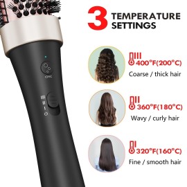 Ionic Thermal Brush Curling Iron Brush Heat Hair Curling Brush with Ceramic Tourmaline Hair Styler 1.5 Inch Heated Round Hair Brush Dual Voltage Hot Brushes for Volume Hair Curler Ionic Thermal Brush Curling Iron Brush Heat Hair Curling Brush with Ceramic Tourmaline Hair Styler 1.5 Inch Heated Round Hair Brush Dual Voltage Hot Brushes for Volume Hair Curler