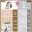 Mocado Travel Makeup Mirror with Lights, 360 Rotation, 10x Magnification, 60LEDs 3 Color Lightings, Dimmable Touch Screen, Tabletop Pink