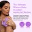 SILKLE Silicone Body Scrubber - Exfoliating Bath Brush and Skin Cleanser - Shower Sponge for Gentle Body Scrub and Wash - Silicone Scrubbing Care Tool for a Refreshed and Renewed You - Purple