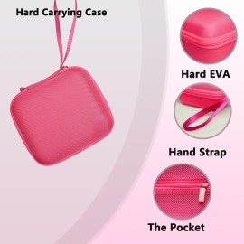 XEGIMOR Case for GiiKER Tic Tac Toe Bolt Game, Tic Tac Toe Bolt Game Strorage Box for GiiKER 3-in-1 Handheld Puzzle Game Console Accessories(Only Case) (Pink)