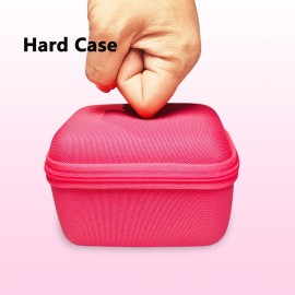 XEGIMOR Case for GiiKER Tic Tac Toe Bolt Game, Tic Tac Toe Bolt Game Strorage Box for GiiKER 3-in-1 Handheld Puzzle Game Console Accessories(Only Case) (Pink)