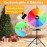 GADFISH 24-inch Spinning Prize Wheel, Ajustable 37-65 Height Spin Doodle Game Spinner, Storable Prize Wheel Spinner with Stand, Wheel of Fortune Game, 14 Colors