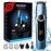 Beard Trimmer for Men Professional, Mustache Trimmer for Men, Mens Beard Grooming Kit, Nose Hair Trimmer, 6 in 1 Waterproof Rechargeable Electric Razor with Cordless Hair Clipper,Valentine\'s Day Gifts
