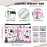 Reginary 6 Pcs City Cosmetic Bag Souvenir Gifts New York Zipper Pouch Chicago Souvenir Seattle Boston Nashville London Paris Italy Gifts Memento for Women Traveler(Paris)