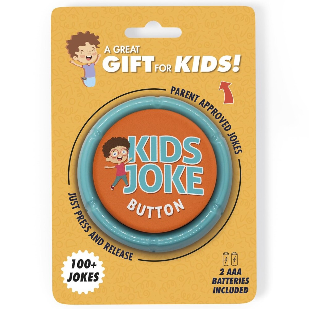 Charlie\'s Treasures Kids Joke Talking Button with 100+ Silly Jokes | Funny Prank Gift for Children with Over 100 Family Friendly Jokes That The Whole Family Will Enjoy, Hilarious Gag Present