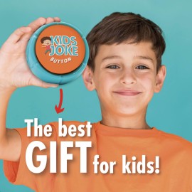 Charlie\'s Treasures Kids Joke Talking Button with 100+ Silly Jokes | Funny Prank Gift for Children with Over 100 Family Friendly Jokes That The Whole Family Will Enjoy, Hilarious Gag Present