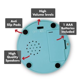 Charlie\'s Treasures Kids Joke Talking Button with 100+ Silly Jokes | Funny Prank Gift for Children with Over 100 Family Friendly Jokes That The Whole Family Will Enjoy, Hilarious Gag Present