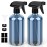 Glass Spray Bottle, Indigo Blue Glass Spray Bottle Set & Accessories for Non-toxic Window Cleaners Aromatherapy Facial Hydration Watering Flowers Hair Care (2 Pack/16 oz)(Indigo)