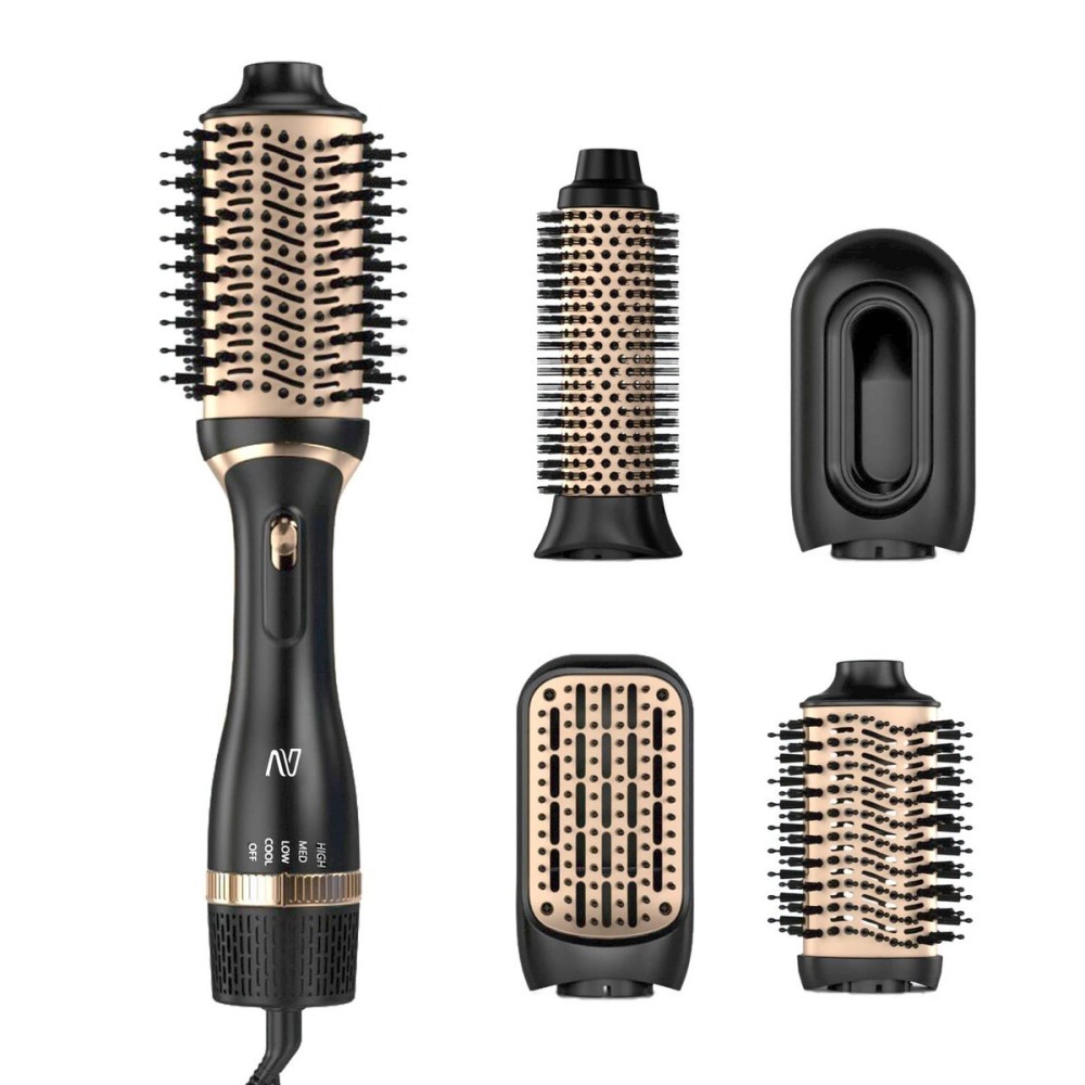 Nycoba Hair Dryer Brush, Multifunctional Hot Air Brush with Adjustable Heat Settings for Different Hair Types, Negative Ion Technology & Quick Drying