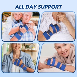 YiYame Resting Hand Splint, Stroke Hand Brace with Finger Support, Hand immobilizer for Carpal Tunnel Wrist Night Support, 5 fingers Straightening, Flexion Contractures, Fits Right & Left, M YiYame Resting Hand Splint, Stroke Hand Brace with Finger Support, Hand immobilizer for Carpal Tunnel Wrist Night Support, 5 fingers Straightening, Flexion Contractures, Fits Right & Left, M