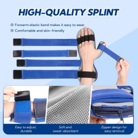 YiYame Resting Hand Splint, Stroke Hand Brace with Finger Support, Hand immobilizer for Carpal Tunnel Wrist Night Support, 5 fingers Straightening, Flexion Contractures, Fits Right & Left, M YiYame Resting Hand Splint, Stroke Hand Brace with Finger Support, Hand immobilizer for Carpal Tunnel Wrist Night Support, 5 fingers Straightening, Flexion Contractures, Fits Right & Left, M