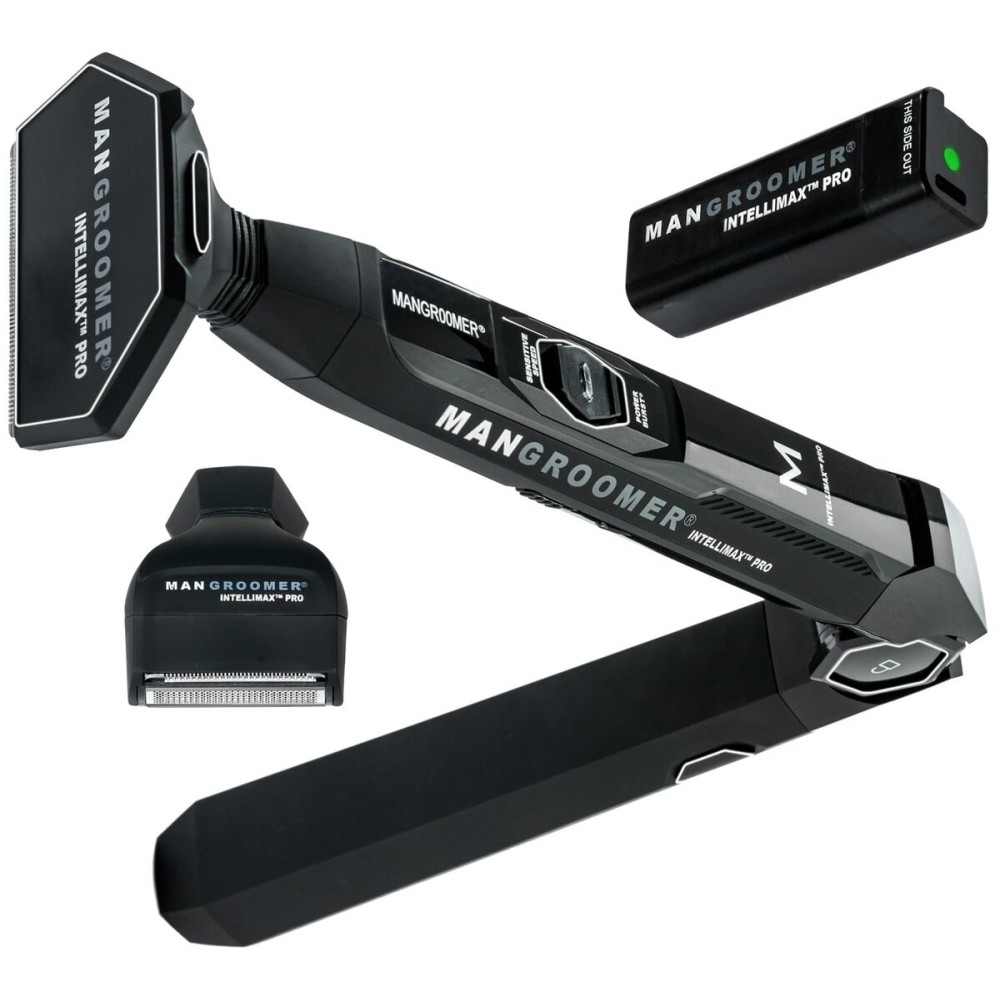 MANGROOMER - INTELLIMAX PRO - New Back Shaver with 2 Shock Absorber Flex Heads, Power Hinge, Extreme Reach Handle and Advanced 2.7 Extra-Wide Blade Design (Version 2.0)