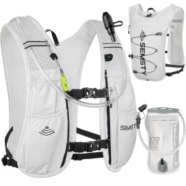 Semsty Hydration Vest 5L,Running Vest Pack with 1.5L Water Bladder,Lightweight Water Backpack for Hiking Running Cycling