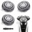 3-Pack SH90 Replacement Head Compatible with Philips Norelco Series 9000(S9xxx) 8000(S8xxx) Upgraded SH90 Compatibility Double Blades for Norelco 9000 Replacement Heads