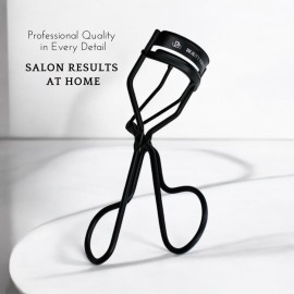 Beauty Power Eyelash Curler - Precision Lash Lift in Seconds with 5 Replacement Pads, Eyebrow Brush & Satin Travel Bag - Gentle & Safe, German Stainless Steel for Perfect Curls - Gift (Natural Curl)