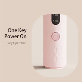 Automatic Curling IronFour Temperature Levels can be SelectedRotating Curling IronDiameter 28mm Anti-Tangle Rotating Curling Wand for Hair Styling,Pink