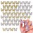 50 Pcs Butterfly Charms for Nails - Silver & Gold Butterfly Nail Charms, Long-Lasting Shine, Nail Decorating Kit for Any Occasion - Sparkly Nails Design for Eye-Catching Style