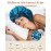 AWAYTR Silk Bonnet for Sleeping Women 100% Mulberry Silk Bonnet with Band 2 Layer Reversible Hair Bonnet Sleeping Hair Wrap (Peacock Blue/Gray)