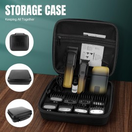 Zesuti Professional Barber Hair Clippers Trimmer Shaver Set for Men,Cordless Hair Cutting Kit & Zero Gap T-Blade Trimmer & 8500 RPM Electric Shaver Combo with EVA Case,Mens Gift