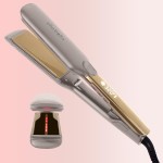 ELLA BELLA Titanium Flat Iron Hair Straightener (with Infrared)  Professional Straightening Iron  Digital Display to Accurately Control Temperature  As Featured in Good Housekeeping