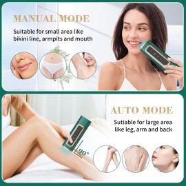 IPL Laser Hair Removal Device with Ice Cooling for Women and Men at Home,Infinite Flash,Painless epilator for face underarms arms Bikini line Legs (Green) IPL Laser Hair Removal Device with Ice Cooling for Women and Men at Home,Infinite Flash,Painless epilator for face underarms arms Bikini line Legs (Green)