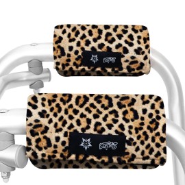 Universal Walker Hand Grip Padded Covers Non-Slip Cushion Foam for Folding Wheelchair Rollator Crutch Handle Pads 2-Pack Leopard Universal Walker Hand Grip Padded Covers Non-Slip Cushion Foam for Folding Wheelchair Rollator Crutch Handle Pads 2-Pack Leopard